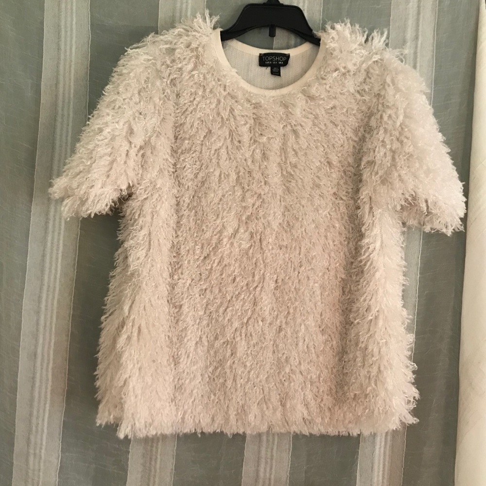 TopShop White Size 4 Top